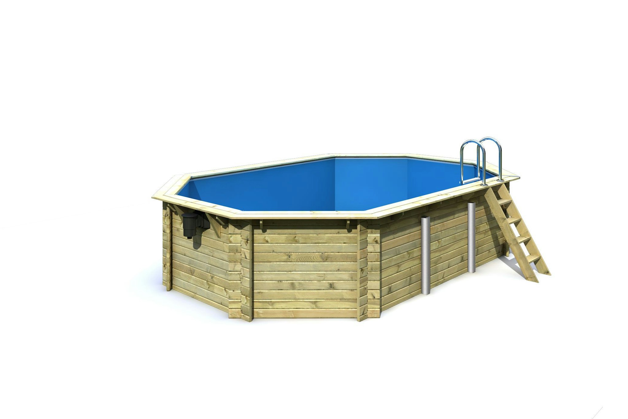 Karibu Pool Modell 4 Classic A/B/C/D 610 x 400 cm - kesseldruckimprägniert
