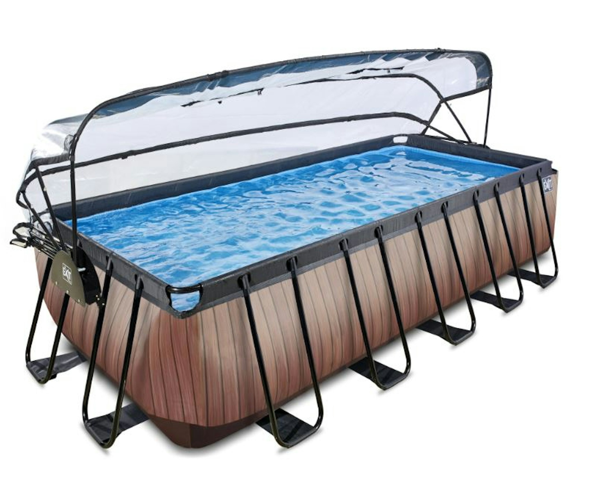 Exit rechteckiger Rahmenpool mit Sandfilteranlage