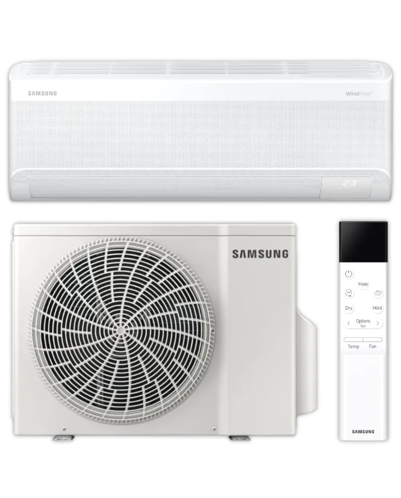 Samsung Split Klimaanlage Komplett-Set | WindFree Comfort | AR60F12C1 | 3