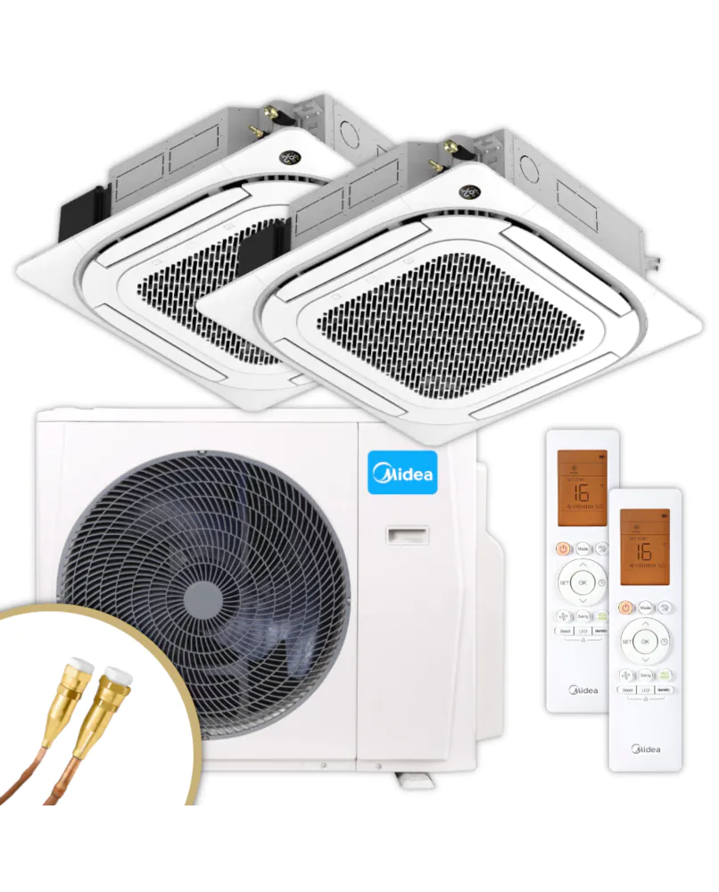 MIDEA Deckenkassetten-Set | 2